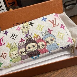 LV Labubu Multicolor Zippy Wallet